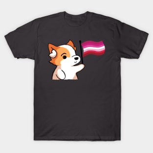 Lesbian Pride - Corgi Version T-Shirt
